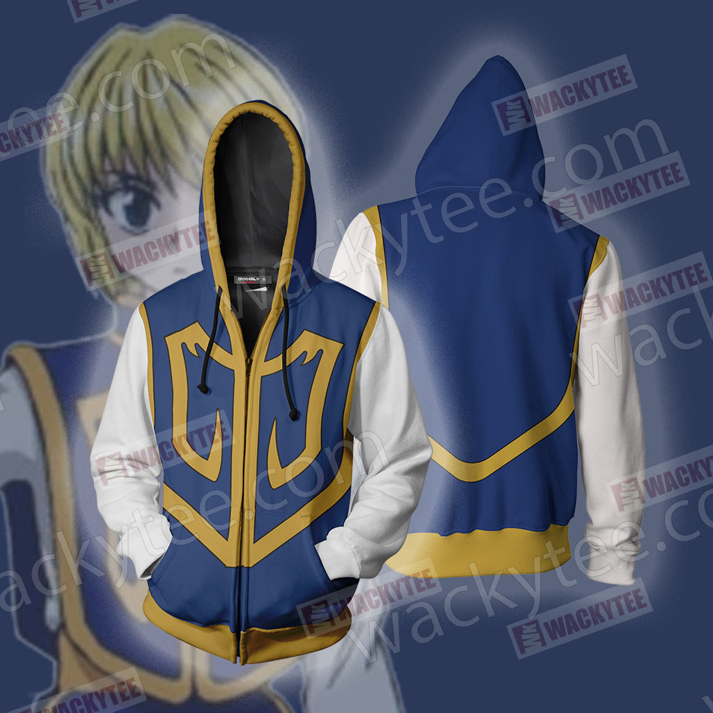 Hunter x Hunter Kurapika Cosplay Zip Up Hoodie Jacket 4XL