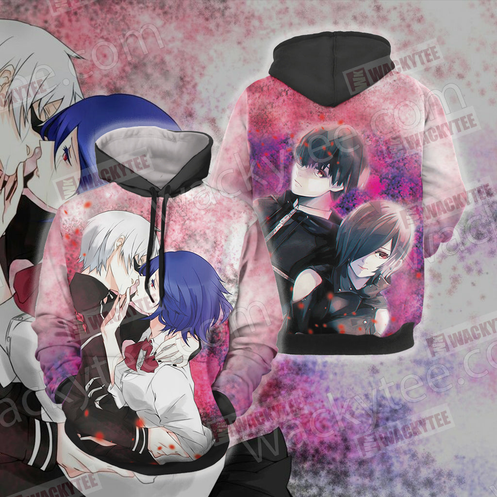 Tokyo Ghoul Kaneki And Touka Unisex 3D Hoodie - WackyTee