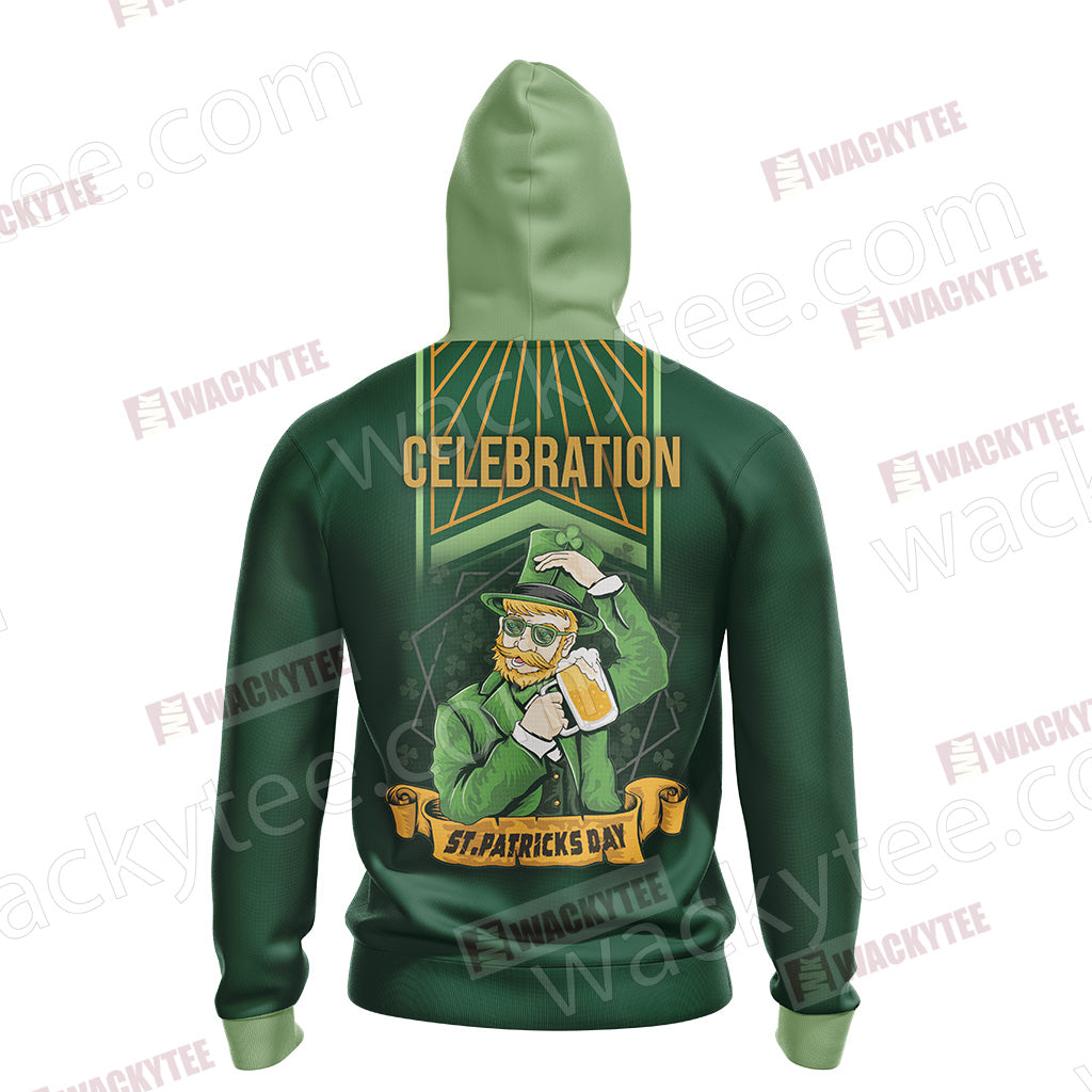 Happy Saint Patrick's Day Have A Lucky Day Unisex 3D Hoodie