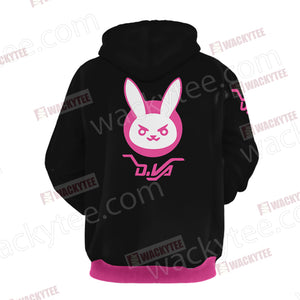 Overwatch - D.Va Symbol Unisex 3D Hoodie