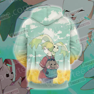 Digimon Terriermon And Lopmon 3D Hoodie