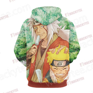 Naruto And Jiraiya Unisex 3D Hoodie