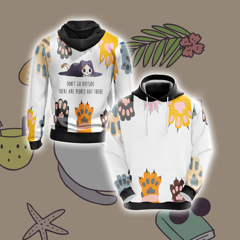 Plant Cat Mom Unisex 3D Hoodie
