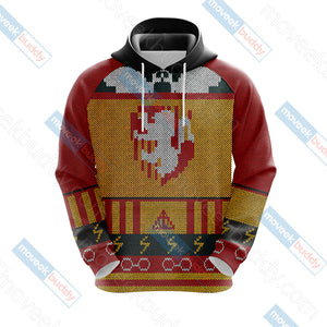 Harry Potter - Brave Like A Gryffindor Knitting Style 3D Hoodie