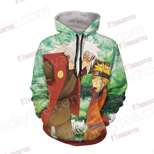 Naruto And Jiraiya Unisex 3D Hoodie