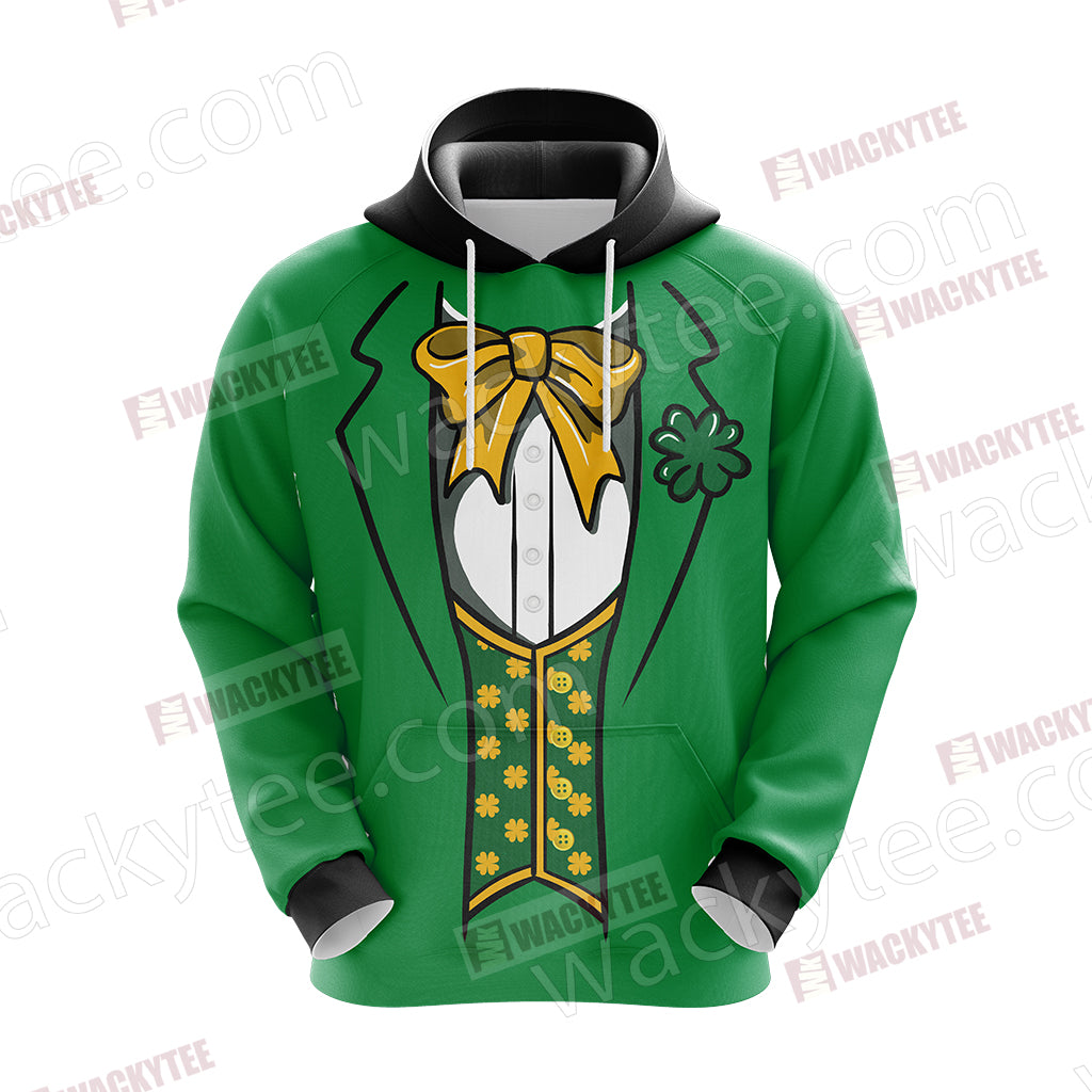 Leprechaun Costumes Saint Patricks Day Unisex 3D Hoodie