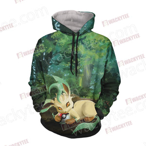 Pokemon Leafeon Unisex 3D Hoodie