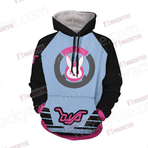 Overwatch - D.Va Symbol Unisex 3D Hoodie