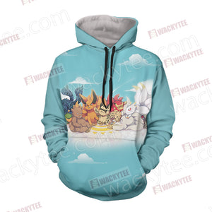 Naruto The Tailed Beasts Unisex 3D Hoodie