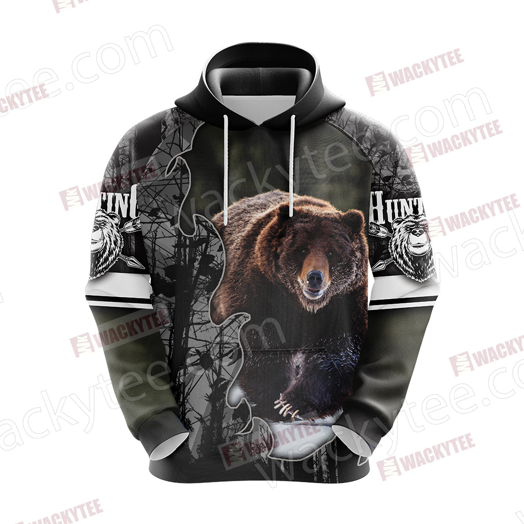 Hunting Passion - Bear Unisex 3D Hoodie