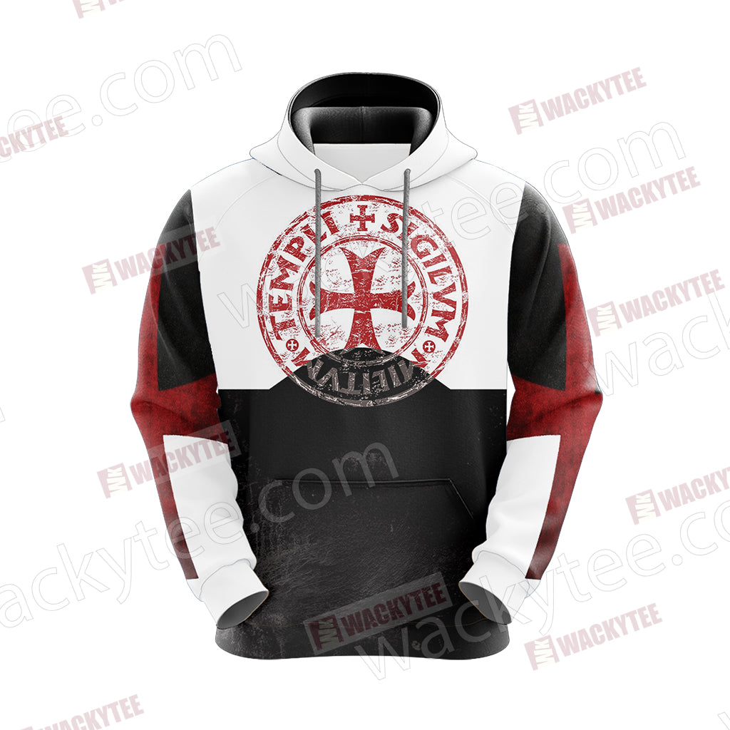 Christian - Knights Templar- Templi Sigilvm Militvm Unisex 3D Hoodie