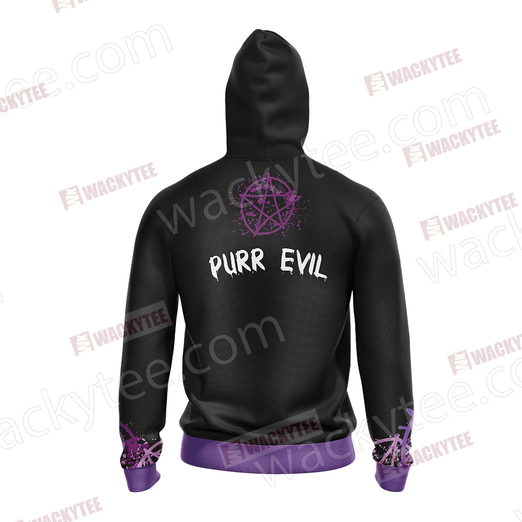 Human Sacrifice Ritual Purr Evil Cat Satan Unisex 3D Hoodie