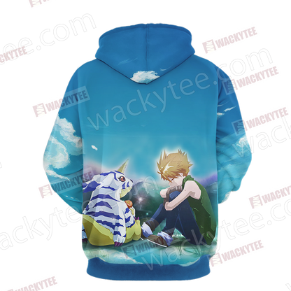 Digimon Matt And Gabumon 3D Hoodie