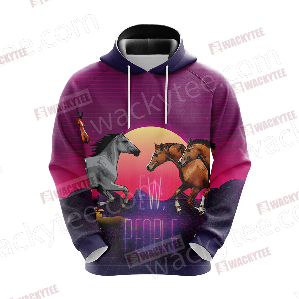 Horse Ew People Unisex 3D Hoodie