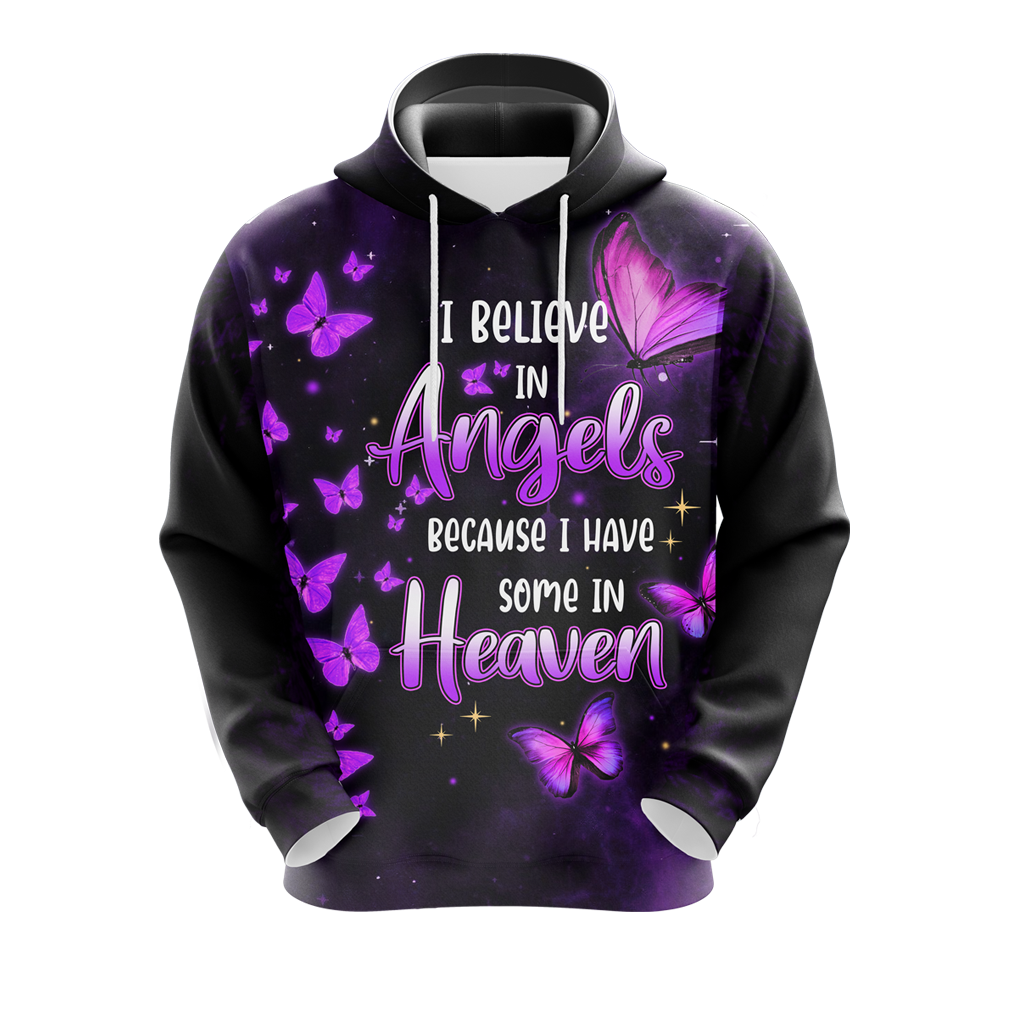 I Believe In Angels Because I Have You In Heaven T-shirt Zip Hoodie Pullover Hoodie