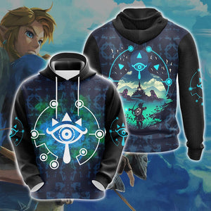 The Legend Of Zelda - Sheikah Eye Unisex 3D T-shirt Zip Hoodie Pullover Hoodie Hoodie S 