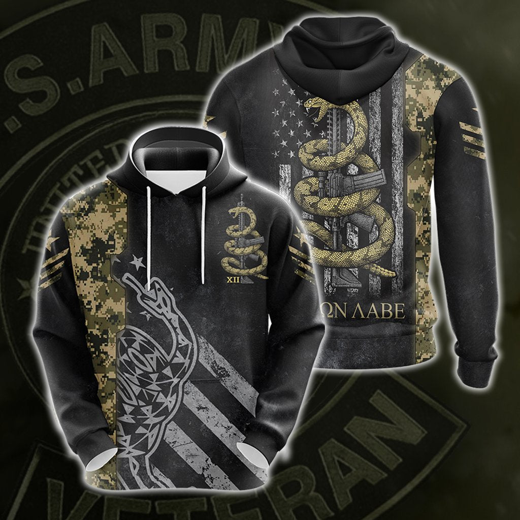 Molon Labe Come And Take Them Unisex 3D Pullover Hoodie