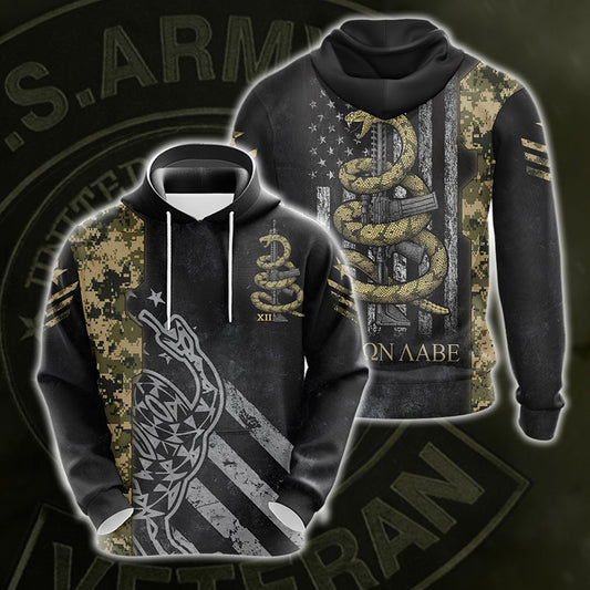 Molon Labe Come And Take Them Unisex 3D Pullover Hoodie