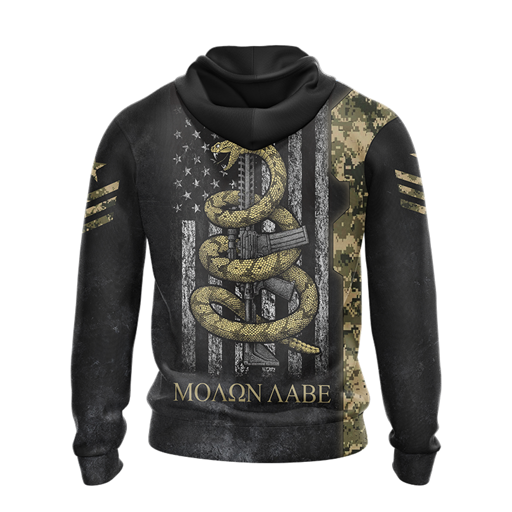 Molon Labe Come And Take Them Unisex 3D Pullover Hoodie