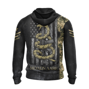 Molon Labe Come And Take Them Unisex 3D Pullover Hoodie