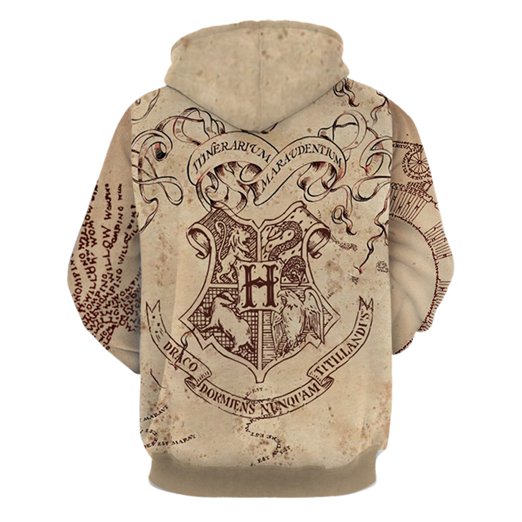 The Marauder's Map Harry Potter 3D Hoodie