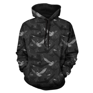 Hedwig Owl Seamless Harry Potter 3D Hoodie
