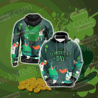 Happy Saint Patrick's Day New Version Unisex 3D Hoodie