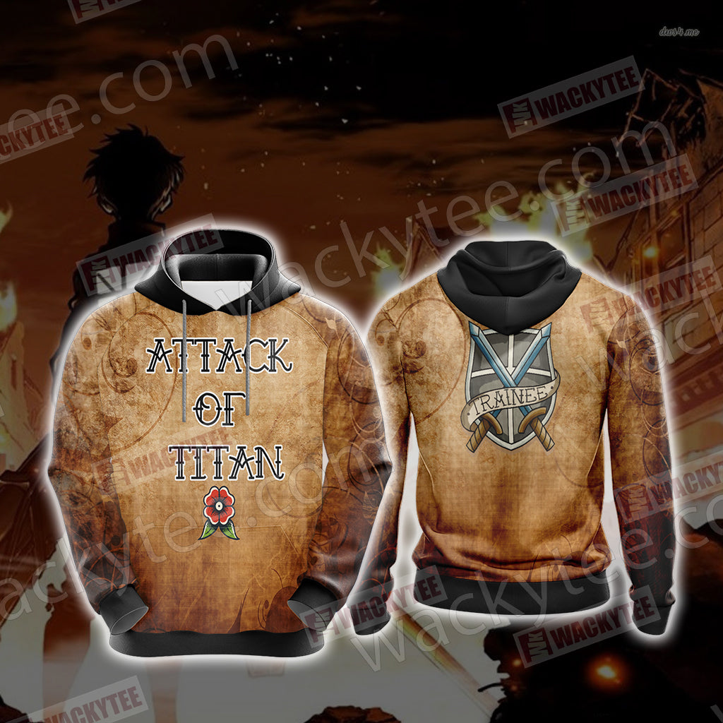 Attack On Titan - Trainee New Unisex 3D Hoodie