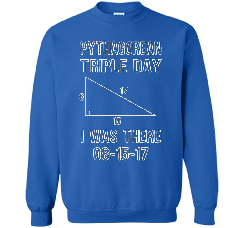 Pythagorean Triple Day 2017 8-15-17 Geeky T-shirt Royal