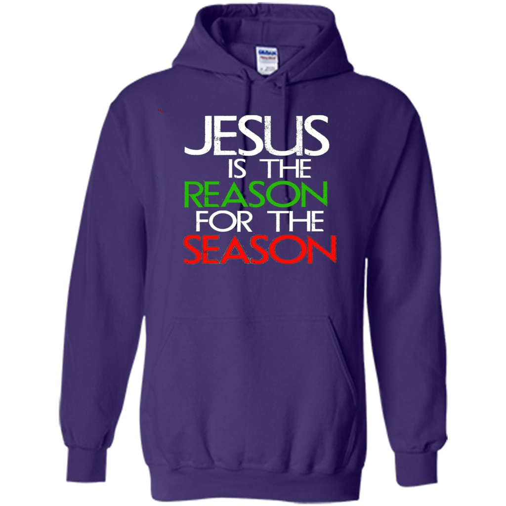 Jesus Is The Reason For The Season Christmas Christian T-Shirt Purple