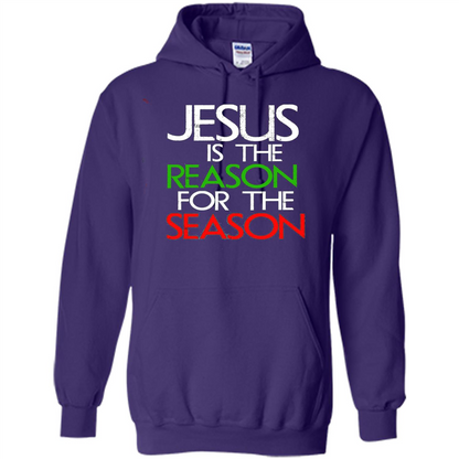 Jesus Is The Reason For The Season Christmas Christian T-Shirt Purple