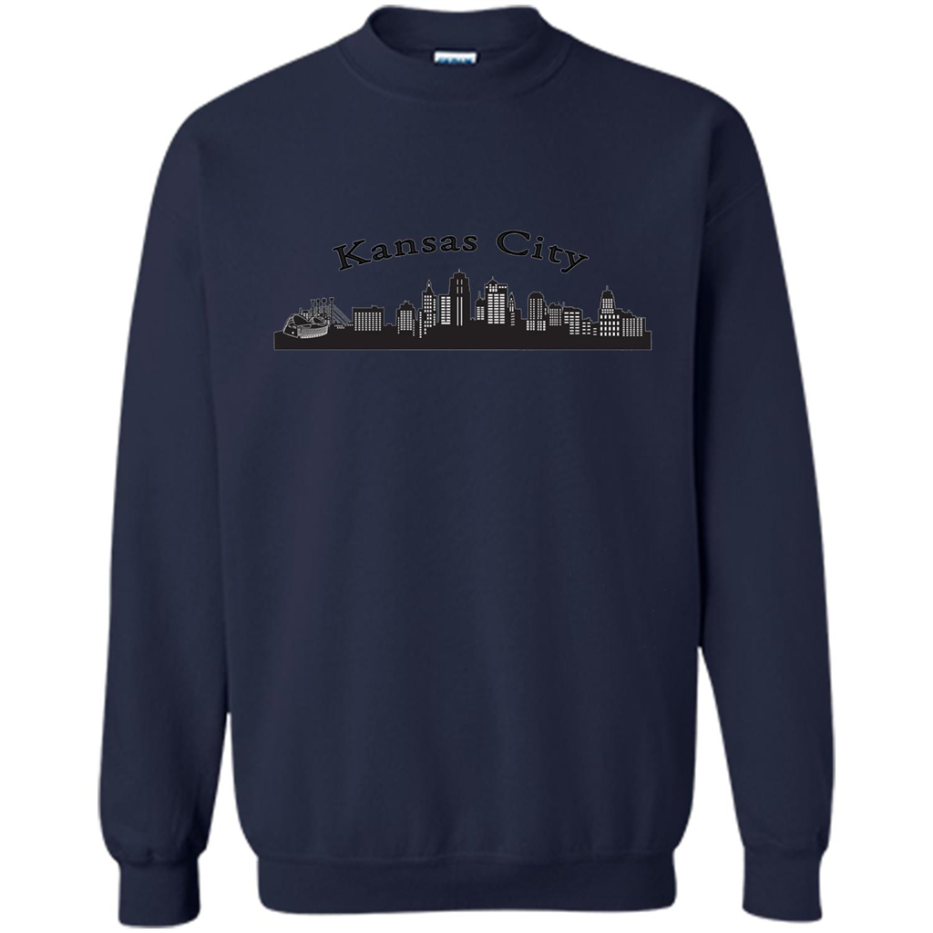Kansas City Skyline T-shirts Navy
