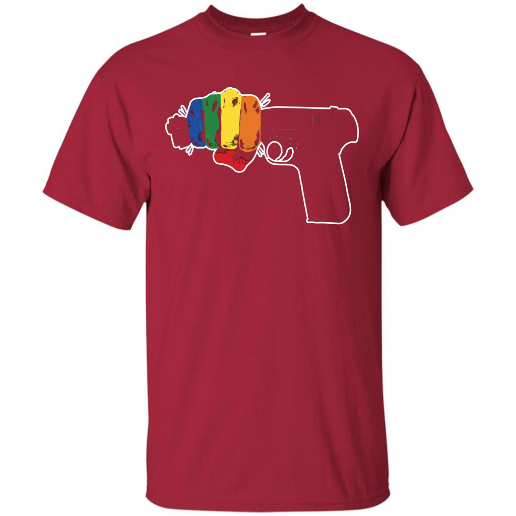 LGBT T-shirt Stop Gun Violence T-shirt Cardinal