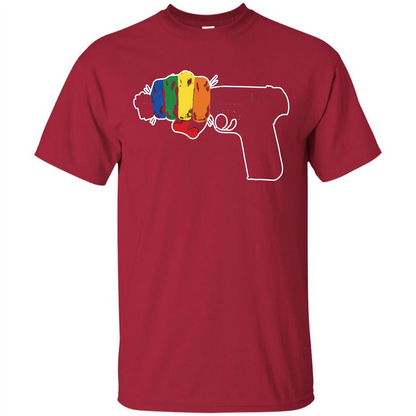 LGBT T-shirt Stop Gun Violence T-shirt Cardinal