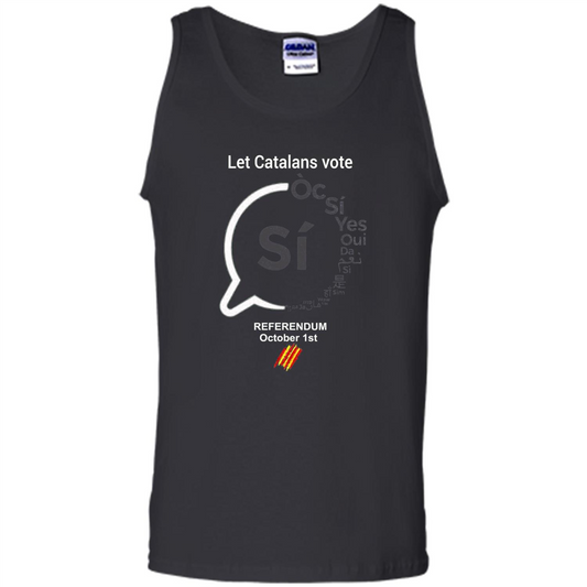 Let Catalans Vote T-shirt Catalunya Catalonia Black