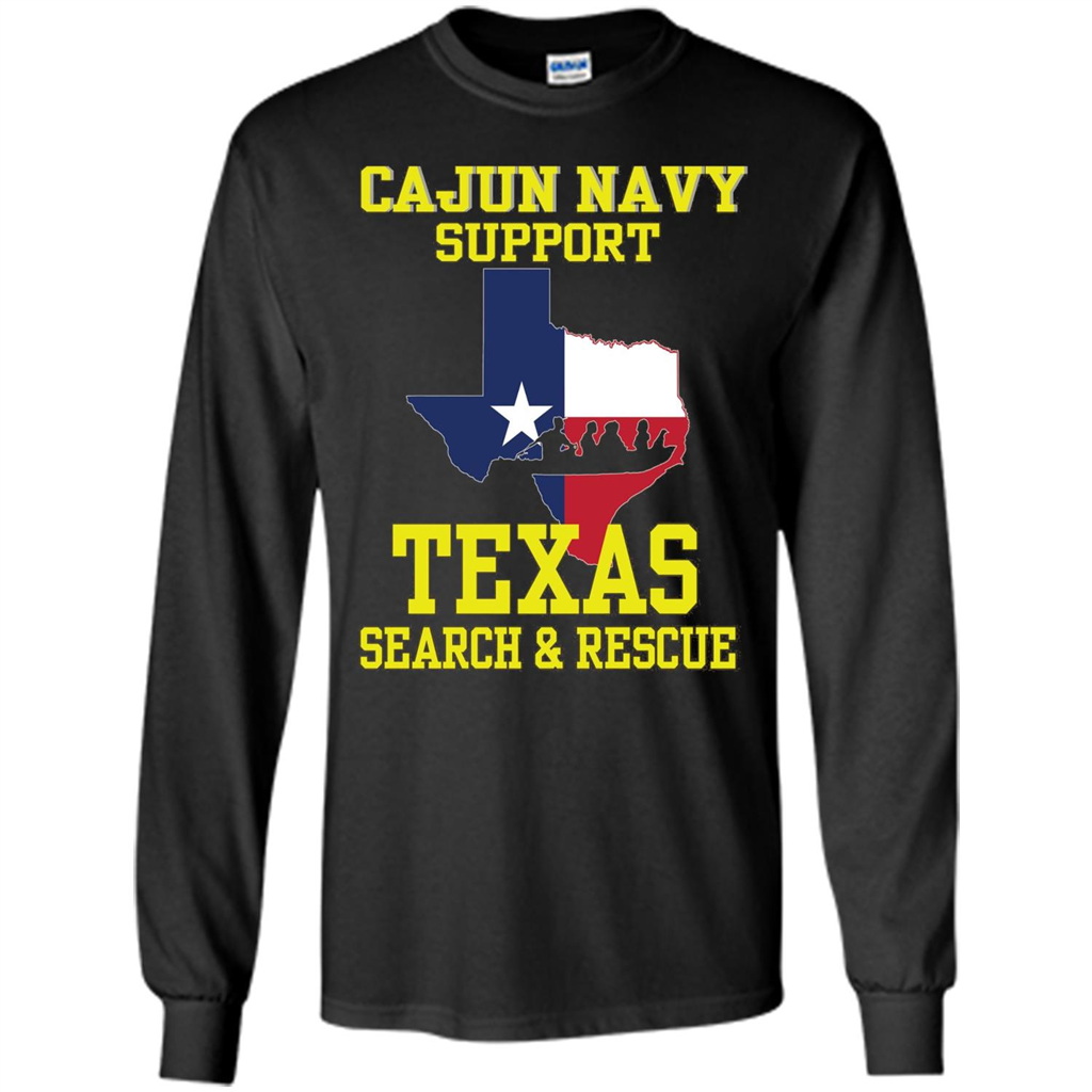 Cajun Navy Support Texas Search And Rescue T-shirt Black