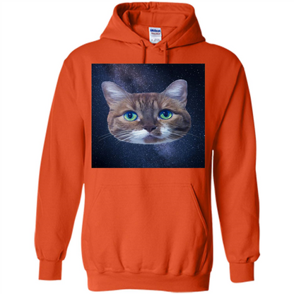Galaxy Cat T-shirt Orange