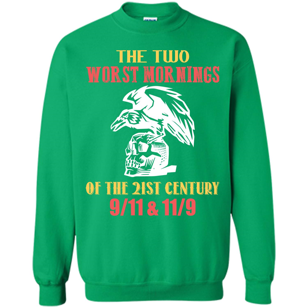 The Two Worst Mornings Of The 21st Century 9-11 and 11-9 T-shirt Irish Green