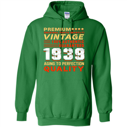 Funny Birthday T-shirt Vintage 1939 Irish Green