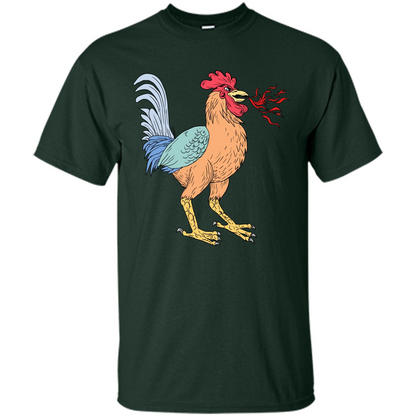 Basan Breathing Fire Drawing T-Shirt Forest Green