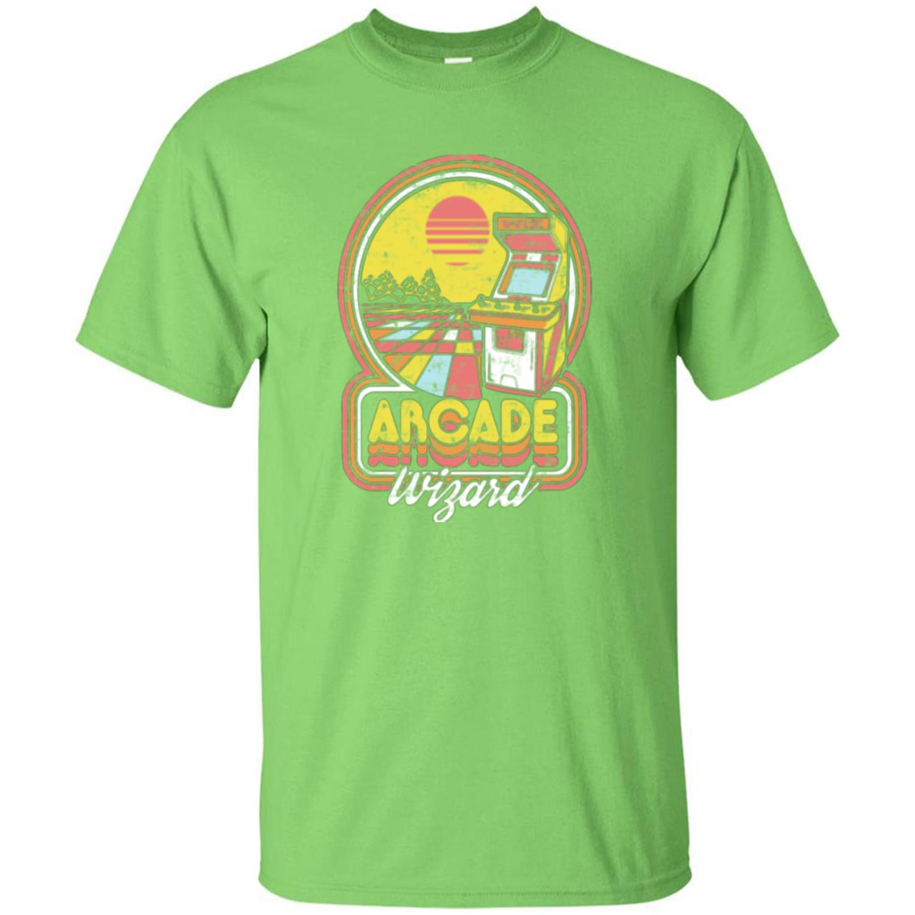 Arcade Wizard T-shirt Game Online Lime