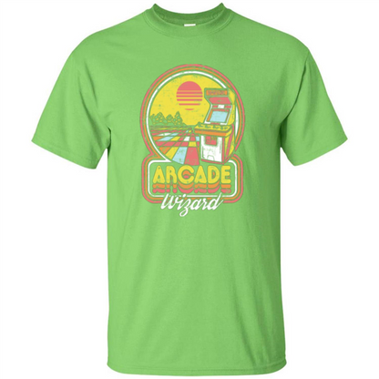 Arcade Wizard T-shirt Game Online Lime