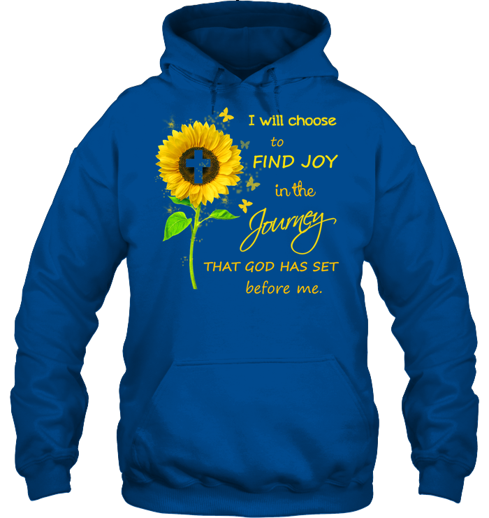 I Will Choose To Find Joy In The Jouney That God Has Set Before Me Unisex Heavyweight Pullover Hoodie Royal