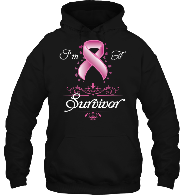 I Am A Survivor Breast Cancer Awareness ShirtUnisex Heavyweight Pullover Hoodie