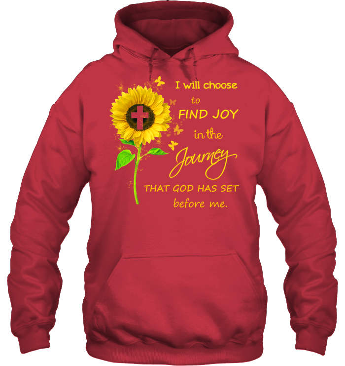 I Will Choose To Find Joy In The Jouney That God Has Set Before Me Unisex Heavyweight Pullover Hoodie Cardinal Red