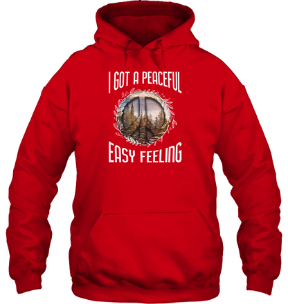 I Got A Peaceful Easy Feeling Shirt Unisex Heavyweight Pullover Hoodie Red
