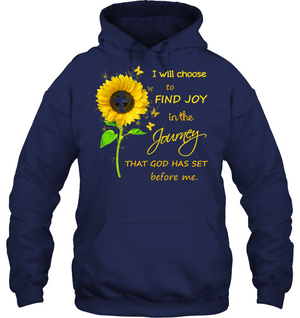 I Will Choose To Find Joy In The Jouney That God Has Set Before MeUnisex Heavyweight Pullover Hoodie