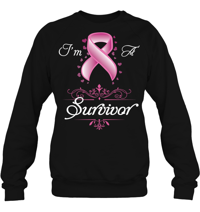 I Am A Survivor Breast Cancer Awareness ShirtUnisex Fleece Pullover Sweatshirt