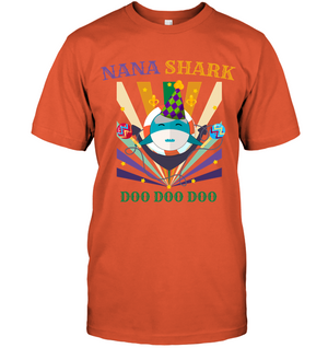 Nana Shark Doo Doo Doo Happy Mardi Gars Family ShirtUnisex Short Sleeve Classic Tee