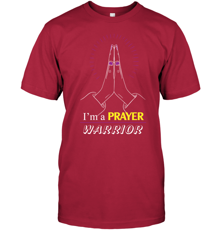 I Am A Prayer Warrior Shirt Unisex Short Sleeve Classic Tee Deep Red